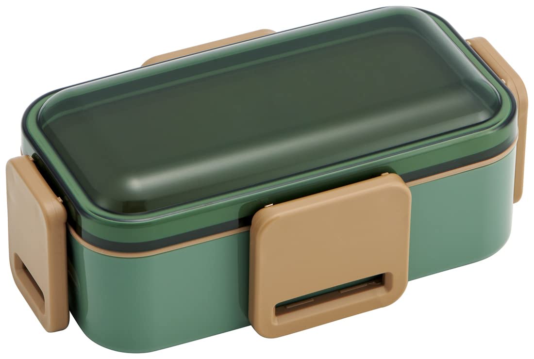 Skater Antibacterial 2-Tier Lunch Box 600ml Sage Green Soft Serve Domed Lid for Women Made in Japan- Japan Figure Store - #1 Bring To You The Best Japanese Goods