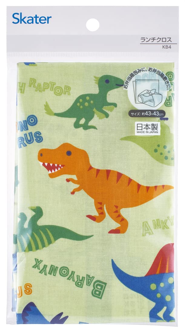 Skater Dinosaur Picture Lunch Cloth 43 x 43 cm Made in Japan KB4-A- Japan Figure Store - #1 Bring To You The Best Japanese Goods