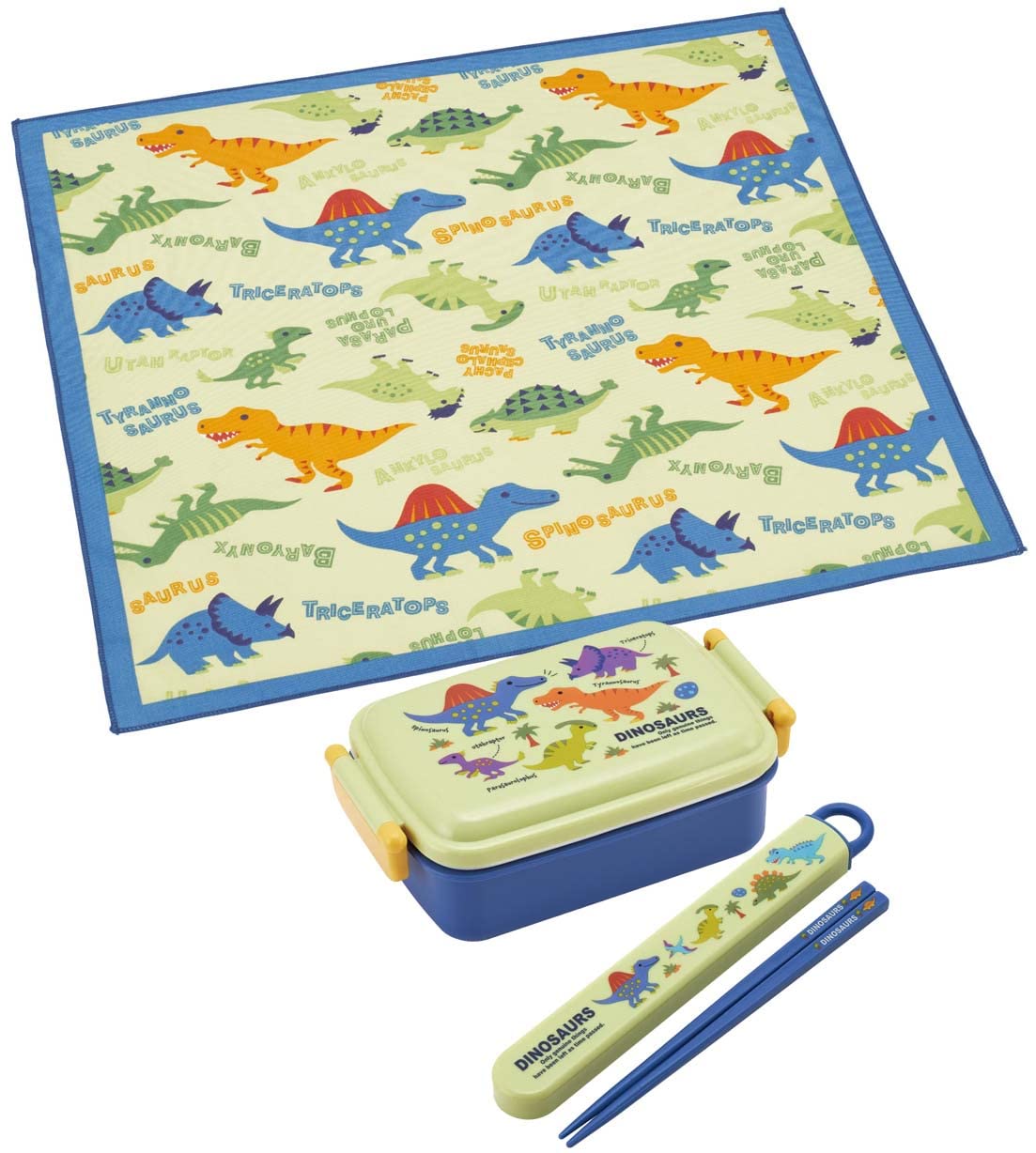 Skater Dinosaur Picture Lunch Cloth 43 x 43 cm Made in Japan KB4-A- Japan Figure Store - #1 Bring To You The Best Japanese Goods
