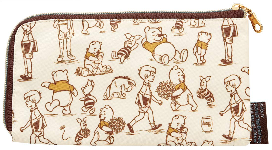 Skater Disney Winnie The Pooh Mask Storage Pouch Case - Mkp1-A- Japan Figure Store - #1 Bring To You The Best Japanese Goods