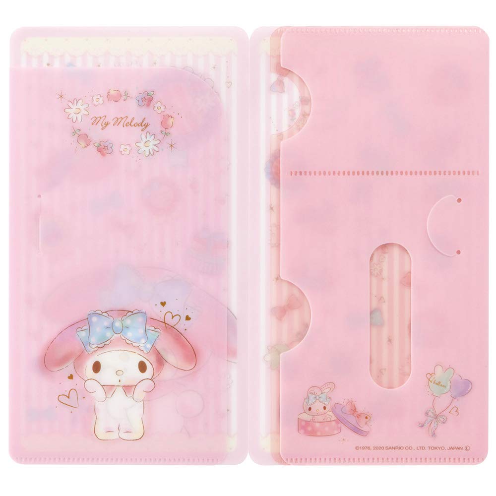 Skater My Melody Happiness Girl Mask Case - Small Item & Card Storage Sanrio Mkc1-A- Japan Figure Store - #1 Bring To You The Best Japanese Goods