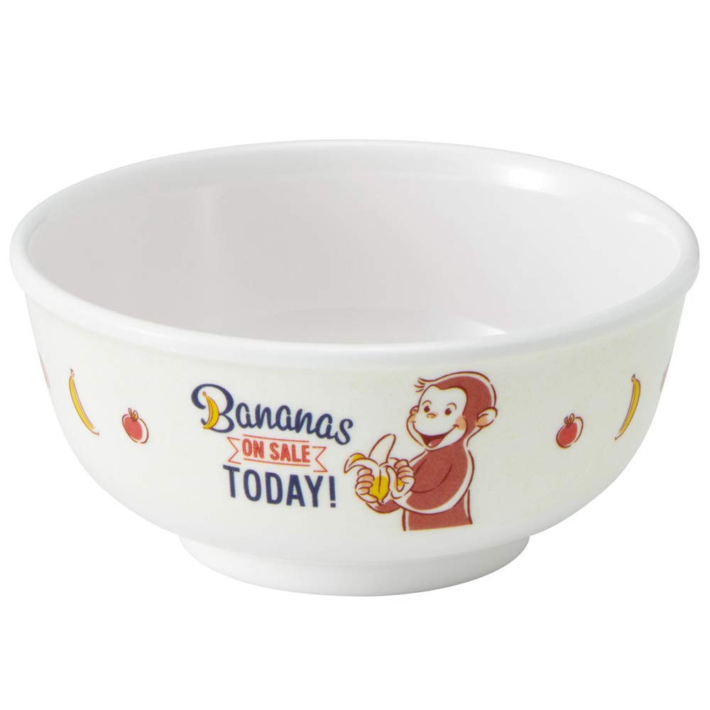 Skater 240ml Melamine Rice Bowl Featuring Curious George Design M320-A- Japan Figure Store - #1 Bring To You The Best Japanese Goods