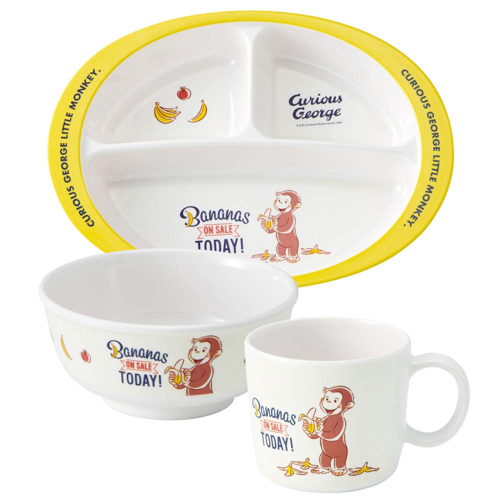 Skater 240ml Melamine Rice Bowl Featuring Curious George Design M320-A- Japan Figure Store - #1 Bring To You The Best Japanese Goods