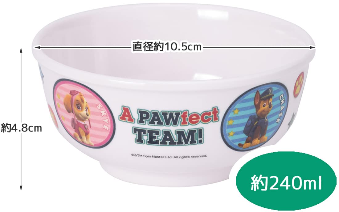 Skater Paw Patrol Melamine Rice Bowl 240ml Capacity - M320-A Model- Japan Figure Store - #1 Bring To You The Best Japanese Goods
