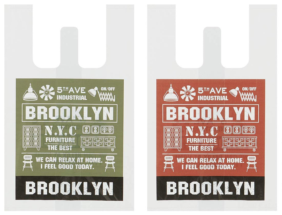Skater Brooklyn S-Sized Shopping Bags with Handles for Lunch Boxes 10-Pack 40x25x20cm Rgbh1- Japan Figure Store - #1 Bring To You The Best Japanese Goods