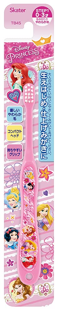 Skater Disney Princess Infant Soft Toothbrush 0-3 Years 15cm TB4S- Japan Figure Store - #1 Bring To You The Best Japanese Goods