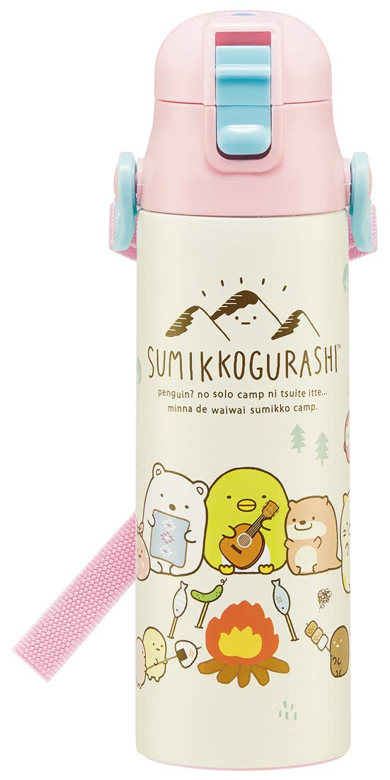 Skater Sumikko Gurashi Stainless Steel Sports Water Bottle Direct Drinking 580ml for Camping - Sdc6N- Japan Figure Store - #1 Bring To You The Best Japanese Goods