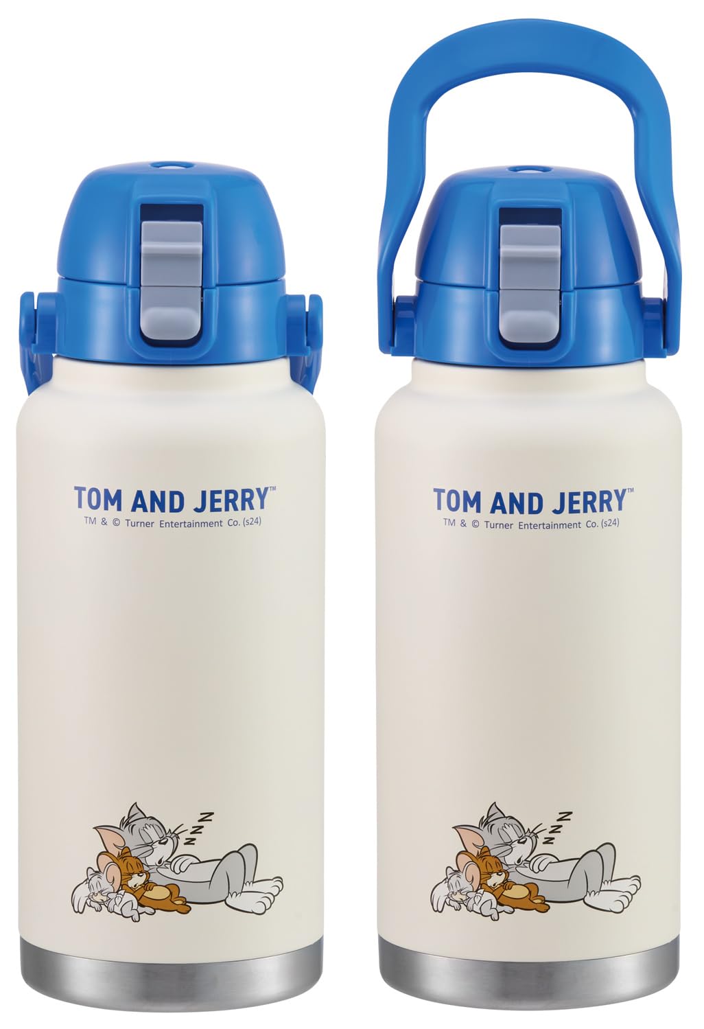 Skater 1000ml Stainless Steel Water Bottle with Handle Tom and Jerry Design