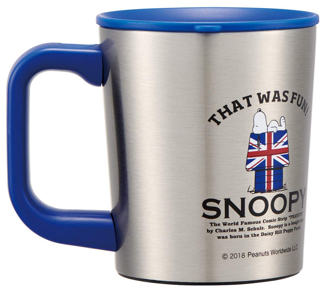 Skater 320Ml Stainless Steel Snoopy Peanuts Mug Cup Tumbler with Lid- Japan Figure Store - #1 Bring To You The Best Japanese Goods