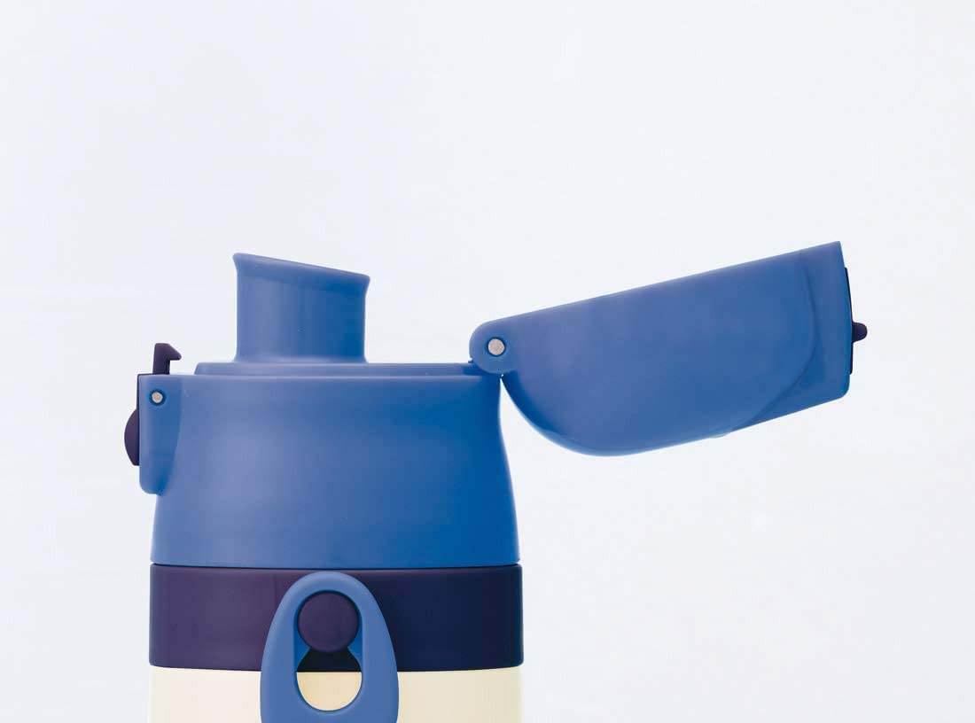 Skater Dinosaur 470ml Stainless Steel Water Bottle - Lightweight Kids/Boys Keeps Drinks Cold- Japan Figure Store - #1 Bring To You The Best Japanese Goods