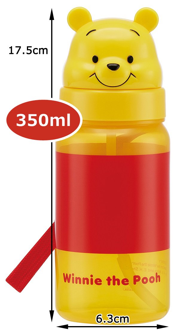 Skater Disney Winnie The Pooh 350Ml Die Cut Straw Water Bottle- Japan Figure Store - #1 Bring To You The Best Japanese Goods