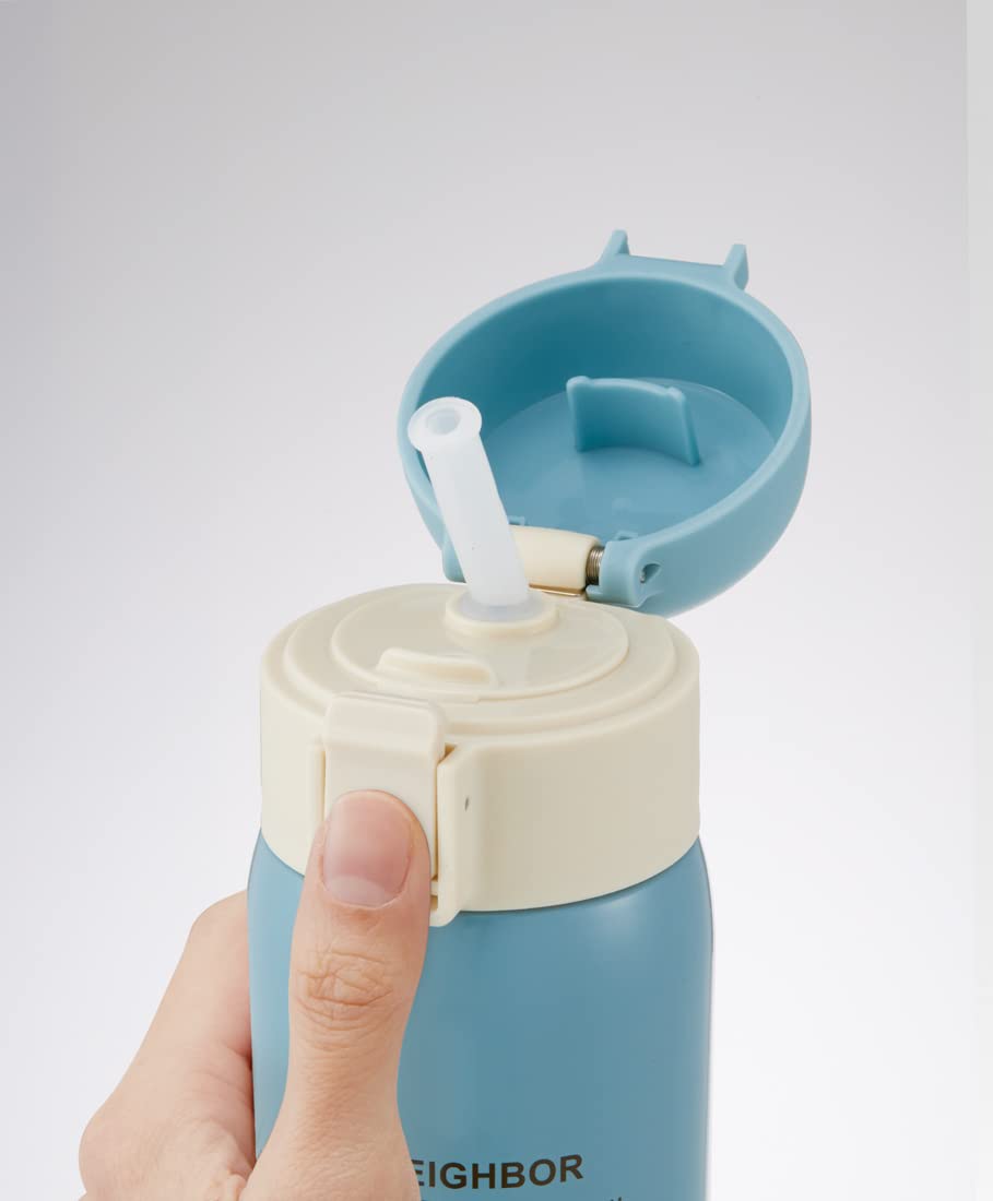 Skater My Neighbor Totoro Studio Ghibli 480ml Stainless Steel Cold-Keeping Straw Mug Bottle- Japan Figure Store - #1 Bring To You The Best Japanese Goods