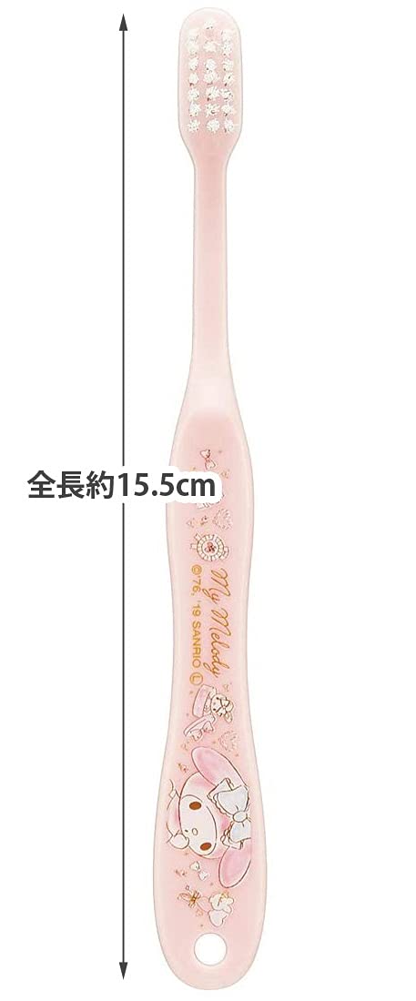 Skater My Melody Flower Wreath Toothbrush Normal Bristle 15.5cm for Children (6-12 Years)- Japan Figure Store - #1 Bring To You The Best Japanese Goods