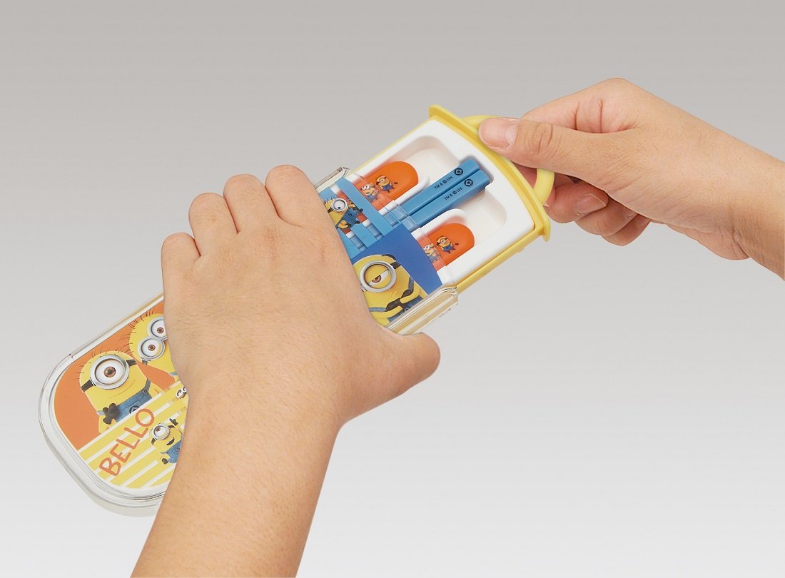 Skater Trio Set - Made in Japan Sliding Minions Chopsticks Spoon and Fork Set- Japan Figure Store - #1 Bring To You The Best Japanese Goods