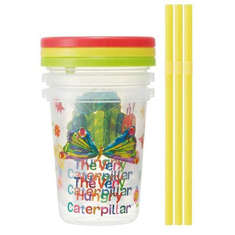 Skater 320ml Tumbler with Straw - Very Hungry Caterpillar Made in Japan Sih3St- Japan Figure Store - #1 Bring To You The Best Japanese Goods