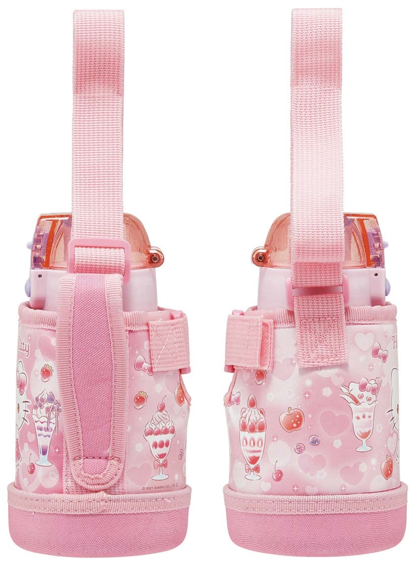 Skater Hello Kitty Sweets Children's 400ml Water Bottle with Cover - Sanrio Kstch4-A- Japan Figure Store - #1 Bring To You The Best Japanese Goods