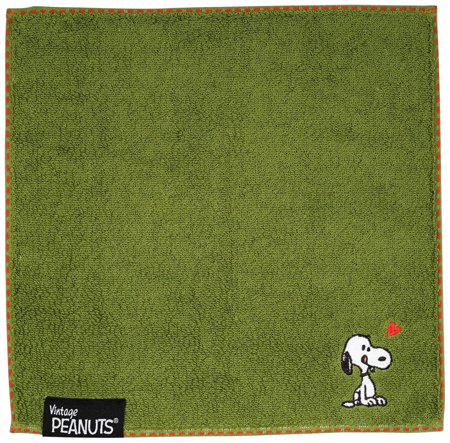 NISHIKAWA - Snoopy Mini Towel Stripe Green- Japan Figure Store - #1 Bring To You The Best Japanese Goods