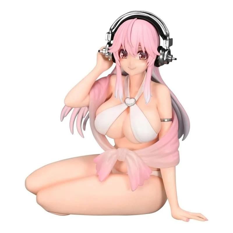 Furyu Super Sonico Noodle Stopper Figure White Bikini Version- Japan Figure Store - #1 Bring To You The Best Japanese Goods