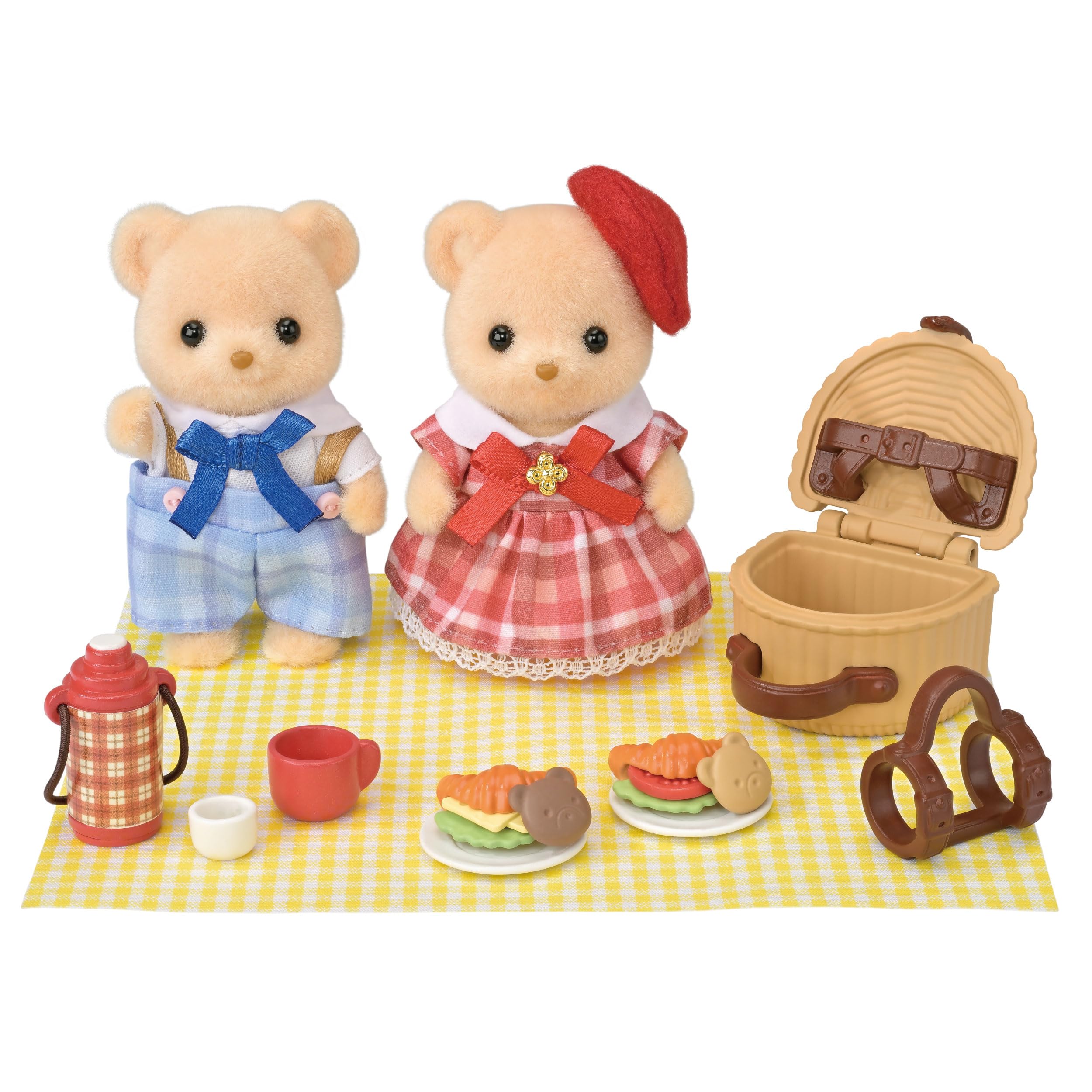 Epoch Sylvanian Families Biscuit Bear Picnic Set for Ages 3+ Dollhouse Toy- Japan Figure Store - #1 Bring To You The Best Japanese Goods