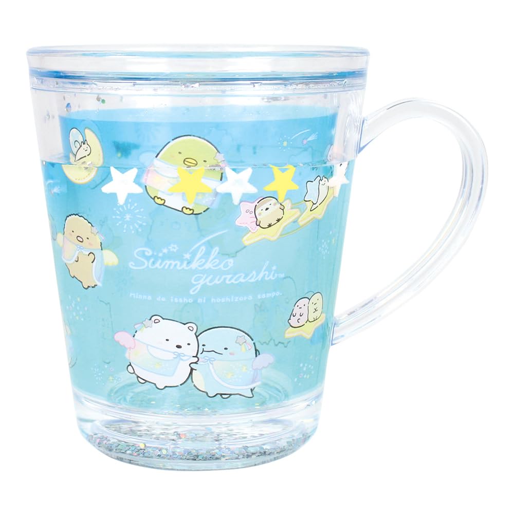 T'S Factory Sumikko Gurashi 190ml Blue Water Cup Starry Sky Walk- Japan Figure Store - #1 Bring To You The Best Japanese Goods