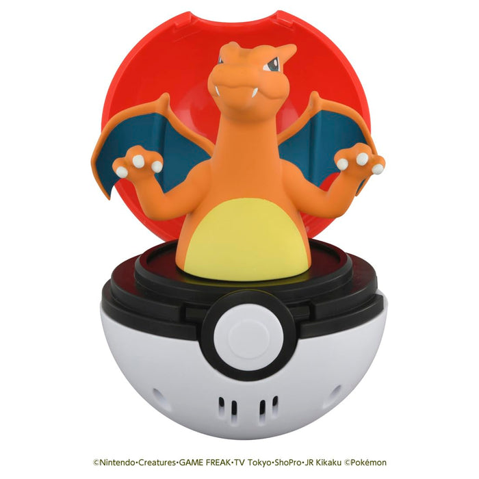 Figurine d'action Pokémon Pyokopunyu Charizard de Takara Tomy
