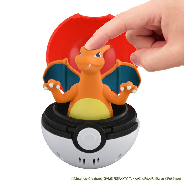 Figurine d'action Pokémon Pyokopunyu Charizard de Takara Tomy