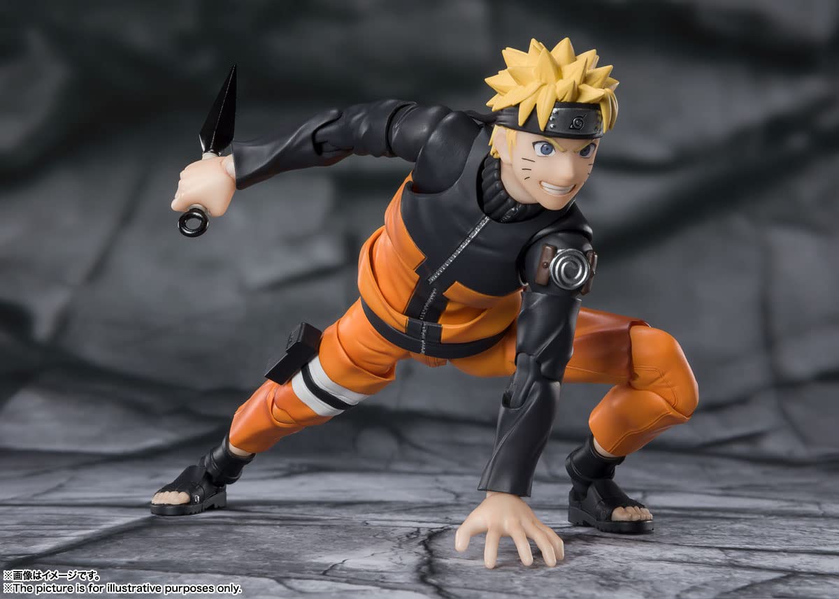 Figurine d'action SHF Naruto Shippuden Uzumaki Naruto 145mm de Tamashii Nations