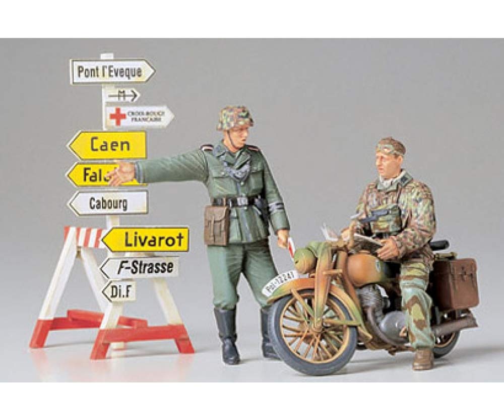 Tamiya 1/35 Military Motorcycle Field Messenger Set Plastic Model Kit- Japan Figure Store - #1 Bring To You The Best Japanese Goods