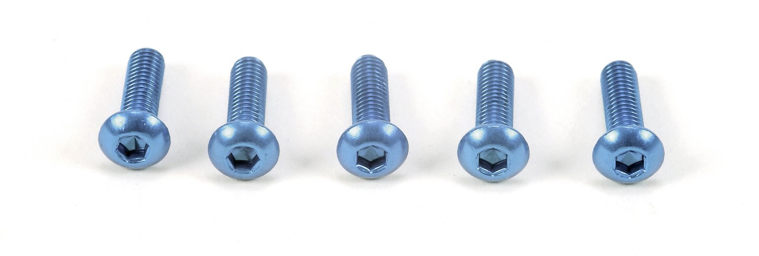 Tamiya Hop-Up Options 3x10mm Blue Button Head Screws 5-Pack- Japan Figure Store - #1 Bring To You The Best Japanese Goods