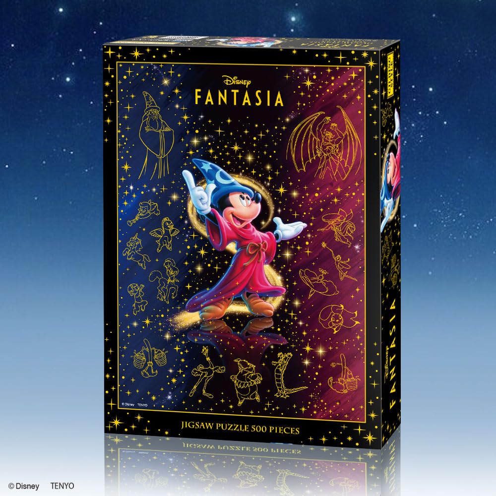 Tenyo Disney Fantasia 500-Piece Jigsaw Puzzle 35x49cm with Glue