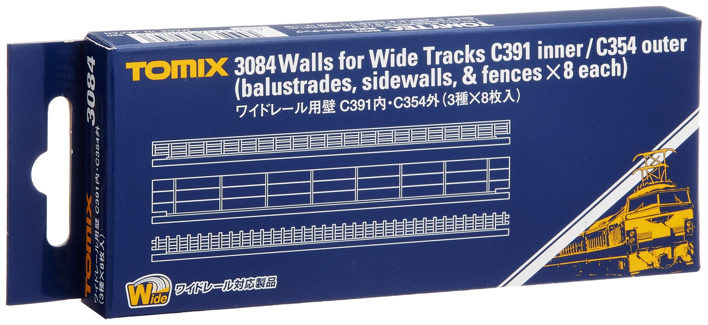 Tomytec Tomix N Gauge Railway Model C391 C354 Wide Rail Wall Set 8 Sheets- Japan Figure Store - #1 Bring To You The Best Japanese Goods