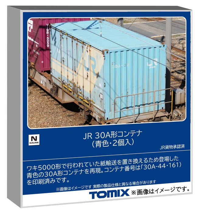 Ensemble de 2 conteneurs bleus Tomytec Tomix N Gauge Jr 30A, fournitures pour modèles ferroviaires