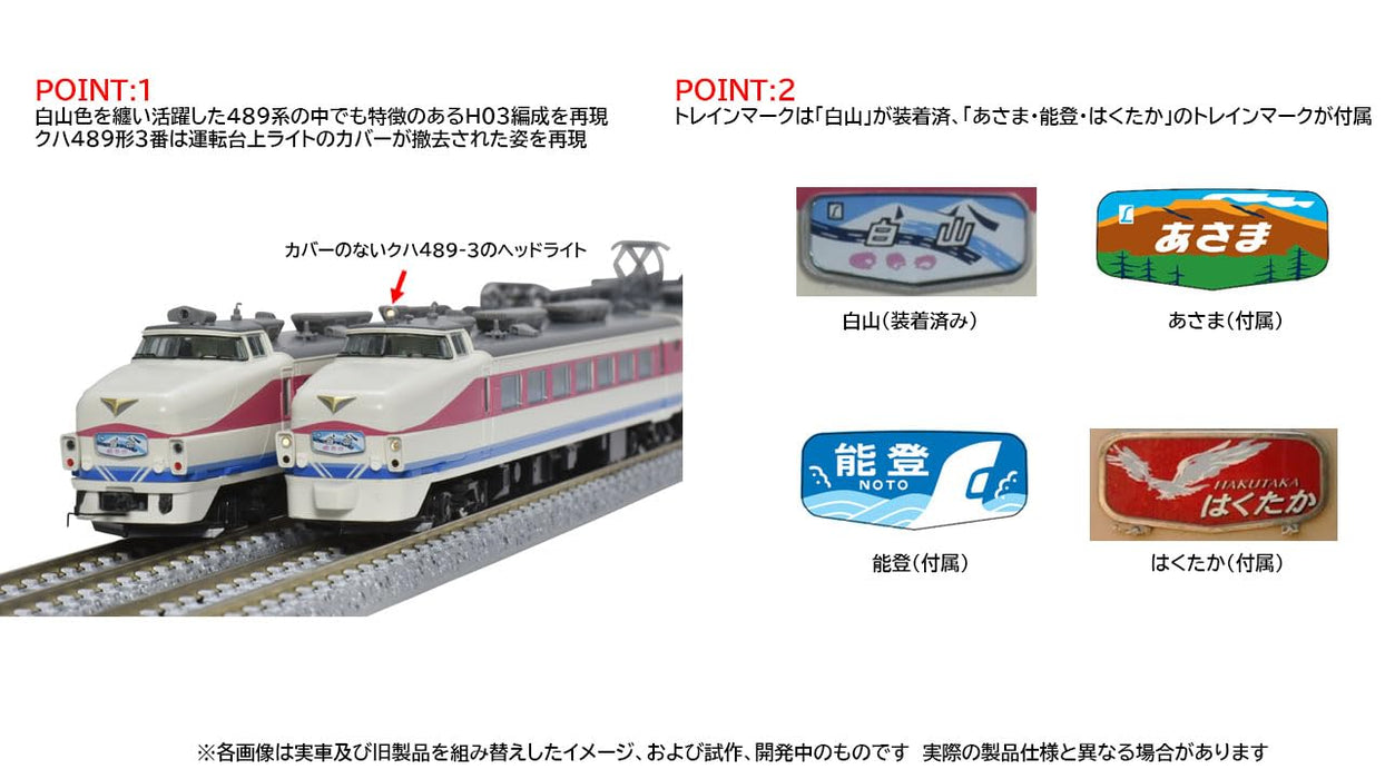 Tomytec Tomix N Gauge JR 489 Series Model Train Set Kanazawa Depot 98594- Japan Figure Store - #1 Bring To You The Best Japanese Goods