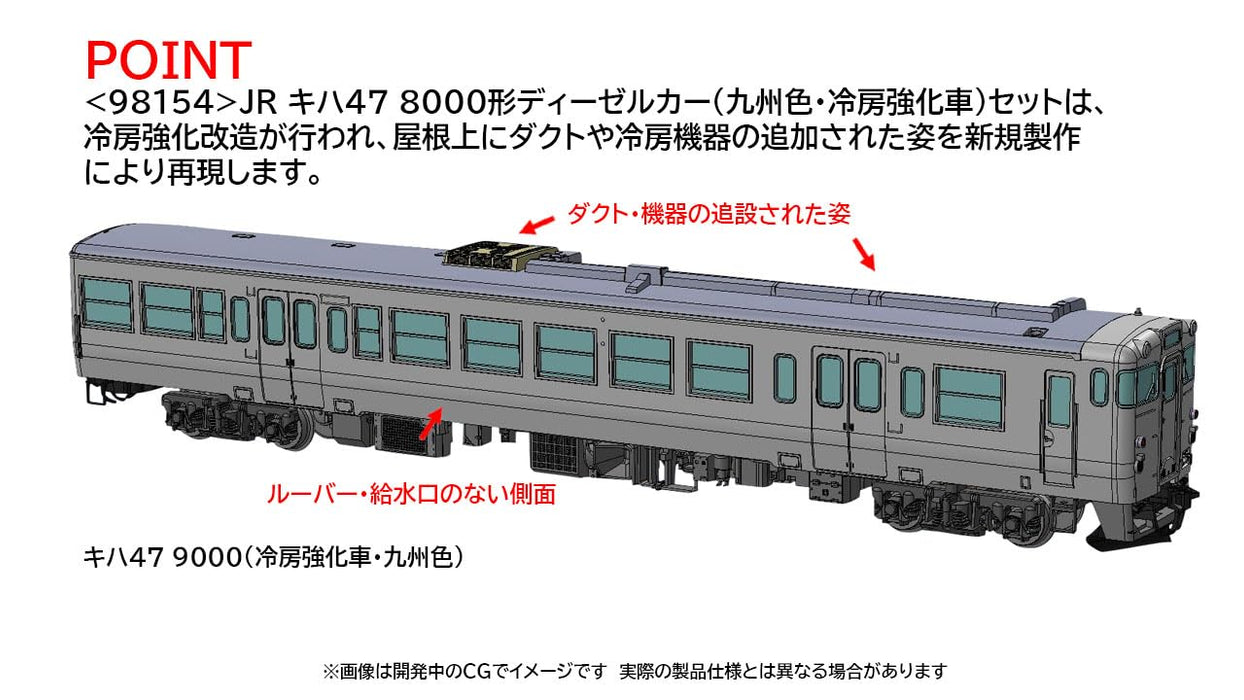 Tomytec Tomix N Gauge Kiha 47 8000 Kyushu Color Air-Conditioned Car Set 98154- Japan Figure Store - #1 Bring To You The Best Japanese Goods