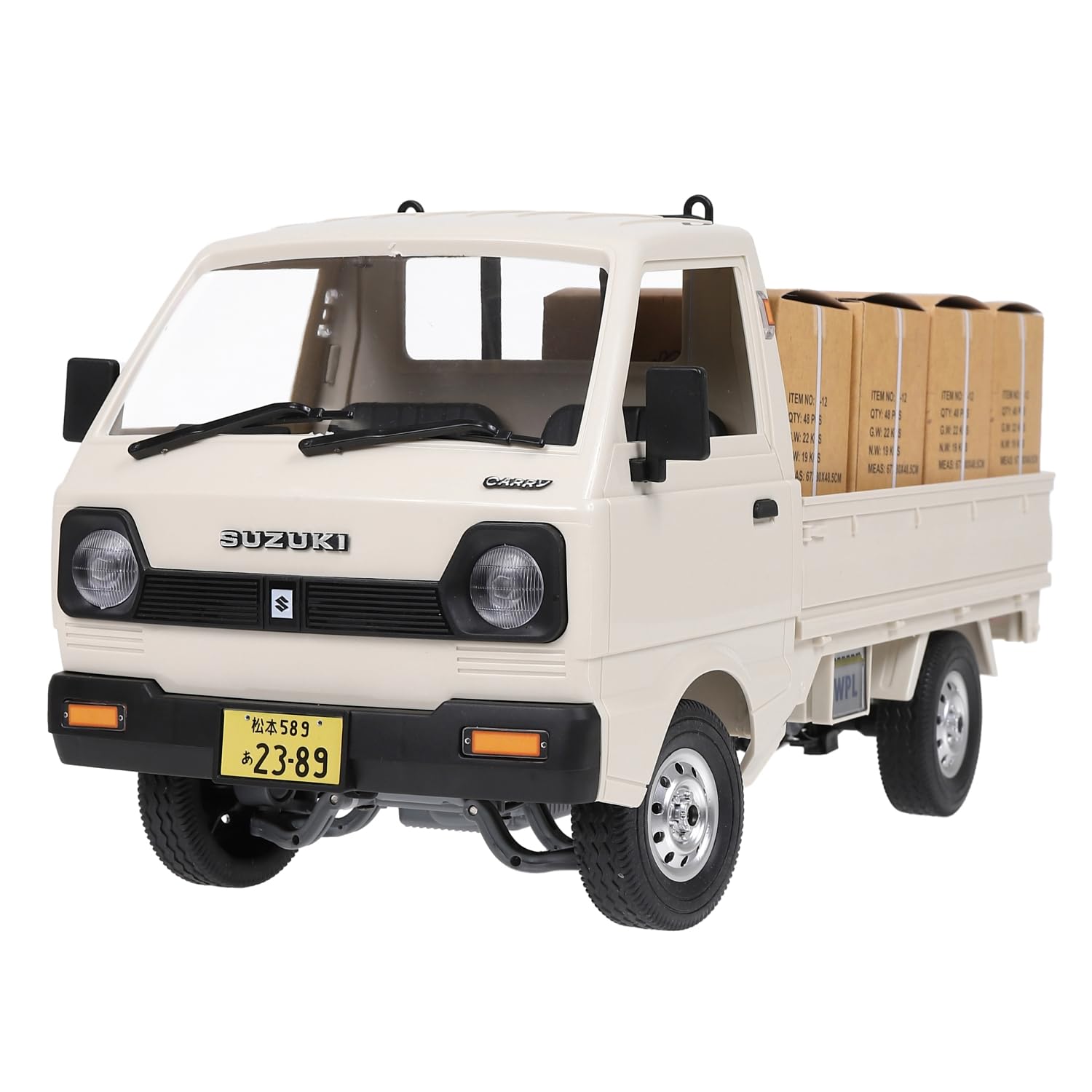 Raywood 1/10 Scale Suzuki Carry RC Truck D12 2WD RTR with Battery White- Japan Figure Store - #1 Bring To You The Best Japanese Goods