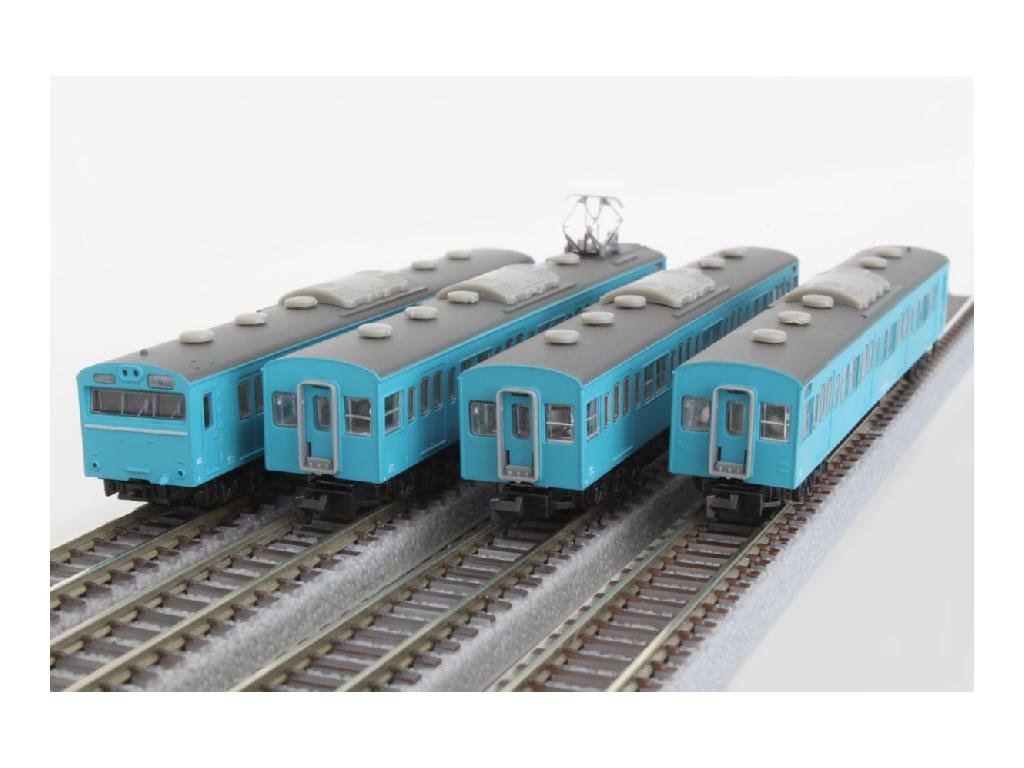Rokuhan Z Gauge Jnr 103 Series 4-Car Basic Set - Sky Blue Keihin Tohoku Line- Japan Figure Store - #1 Bring To You The Best Japanese Goods