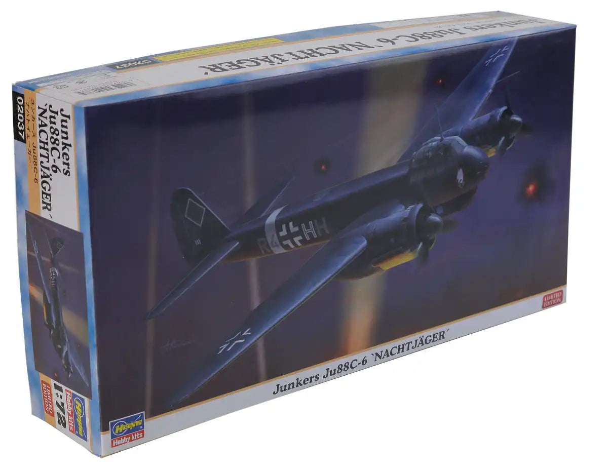 HASEGAWA 02037 Junkers Ju88C-6 Nachtjager 1/72 Scale Kit- Japan Figure Store - #1 Bring To You The Best Japanese Goods