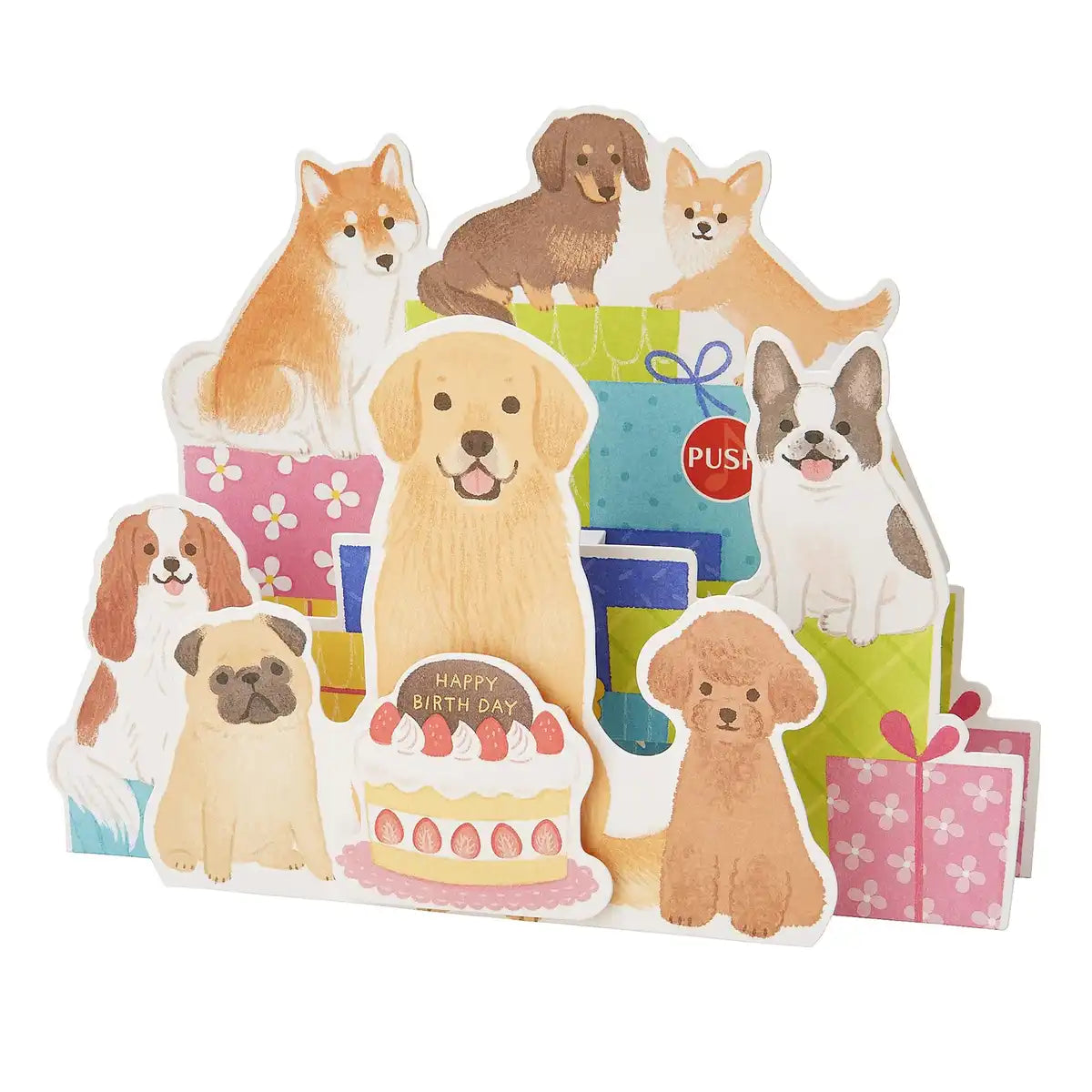 Sanrio My Melody Musical Birthday Card with Dog Design - Overseas Shipping Available- Japan Figure Store - #1 Bring To You The Best Japanese Goods