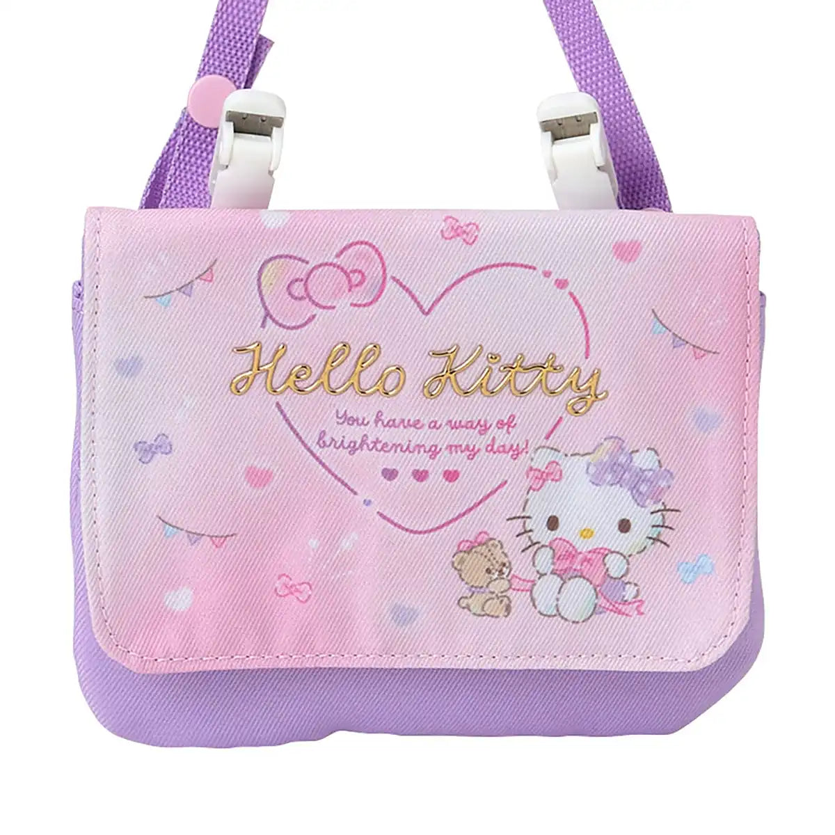 Sanrio Hello Kitty Shoulder Pouch for Kids Polyester 14x1x12 cm with Name Space