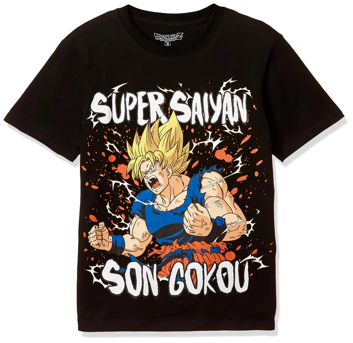 Dragon Ball Z T-Shirt Super Saiyan Goku Short Sleeve Black Japan M- Japan Figure Store - #1 Bring To You The Best Japanese Goods