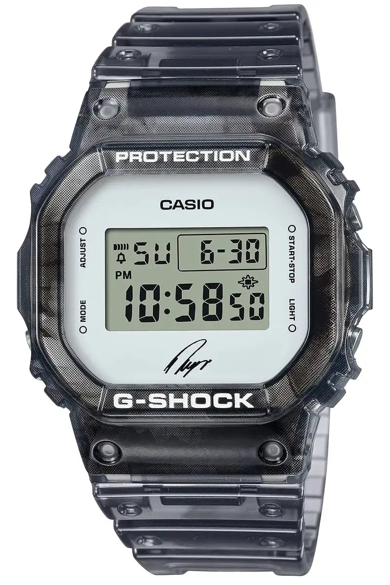Casio G-Shock Men's Skeleton Black Watch DW-5600RI22-1JR Ryo Ishikawa Signature Model- Japan Figure Store - #1 Bring To You The Best Japanese Goods