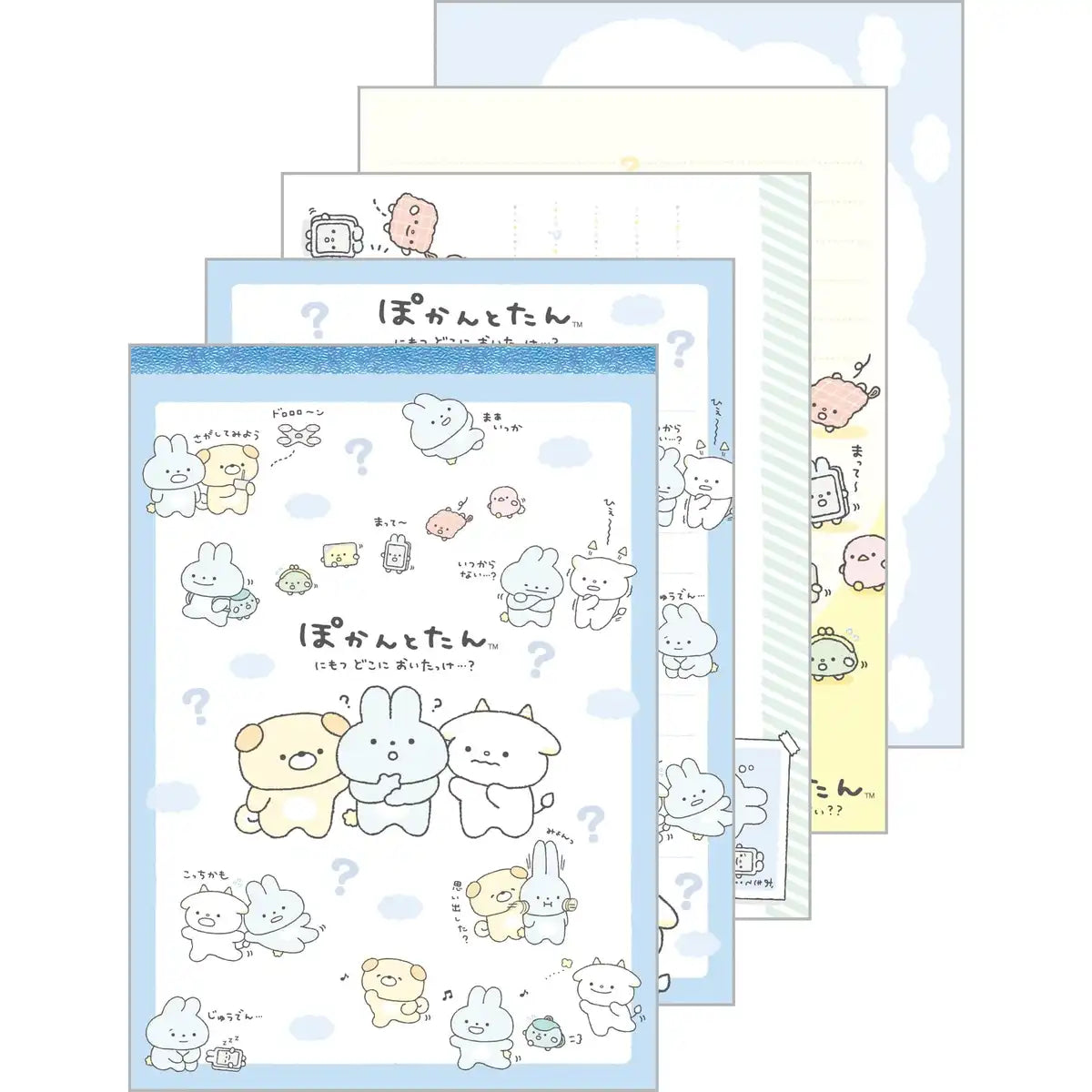 San-X Pokantotan Memo Pad H14.8 x W10.5 x D0.8cm Odekake Design- Japan Figure Store - #1 Bring To You The Best Japanese Goods
