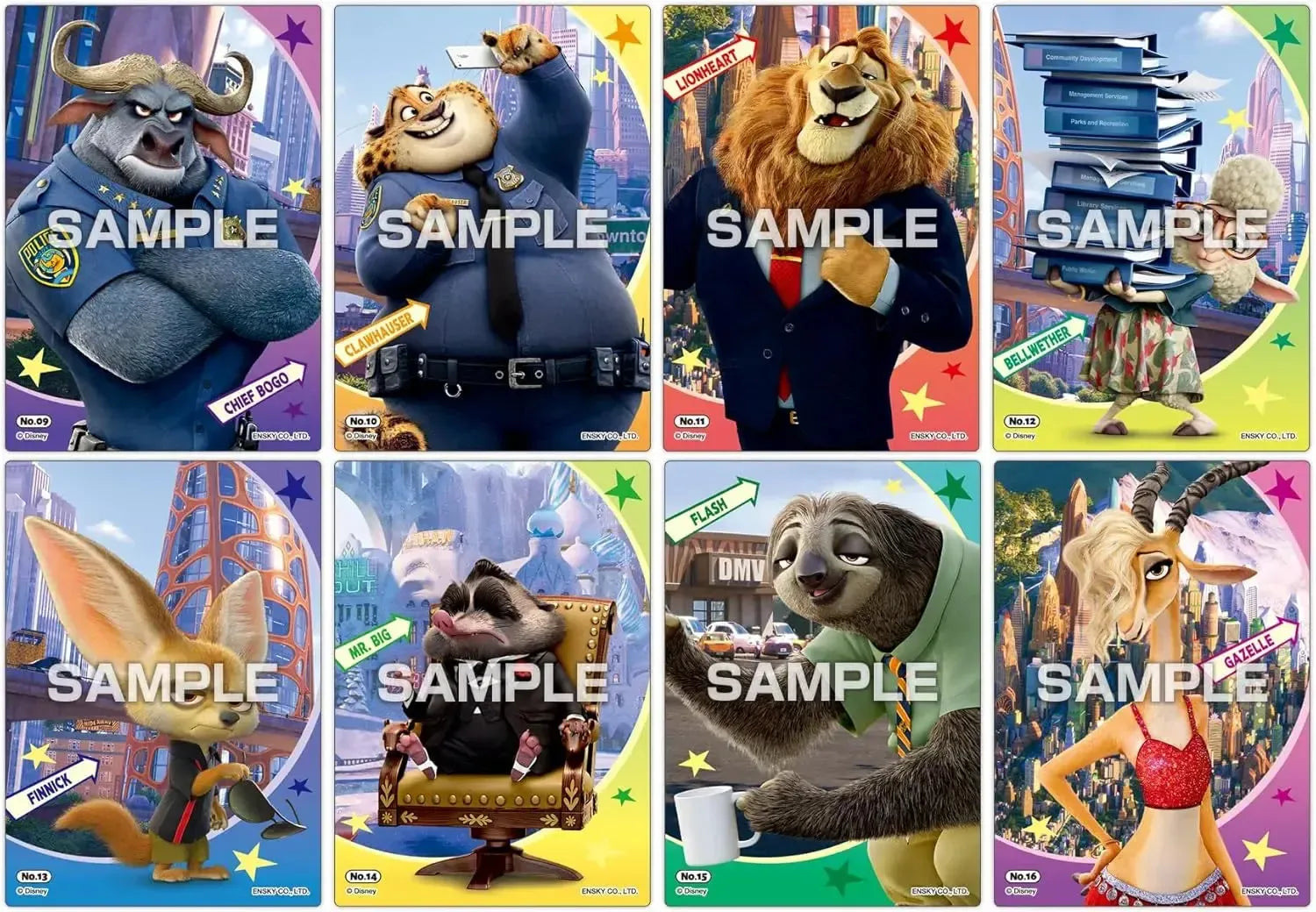 Ensky Zootopia Clear Card Collection Gum First Press Limited Box