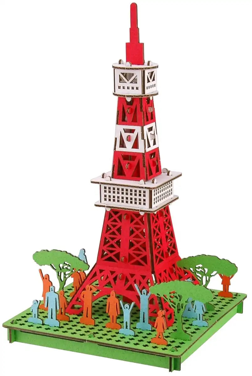 HACOMO Pusupusu Paper Craft Tokyo Tower- Japan Figure Store - #1 Bring To You The Best Japanese Goods