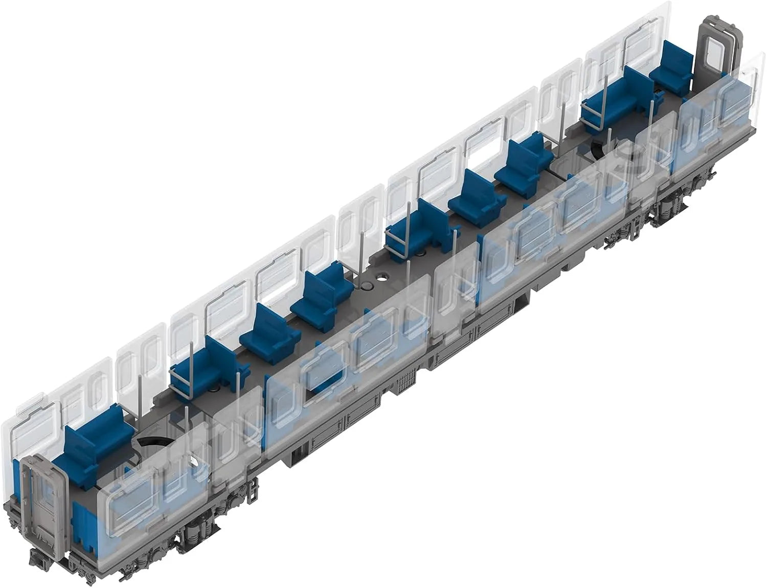 Plum PP199 Semi-Cross Sheet Interior Set A Blue Unpainted Kit