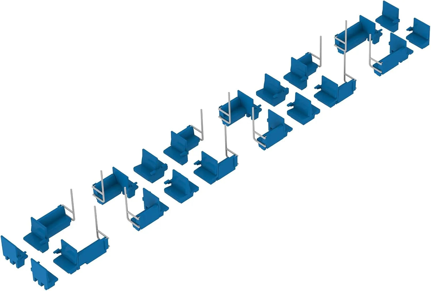 Plum PP199 Semi-Cross Sheet Interior Set A Blue Unpainted Kit