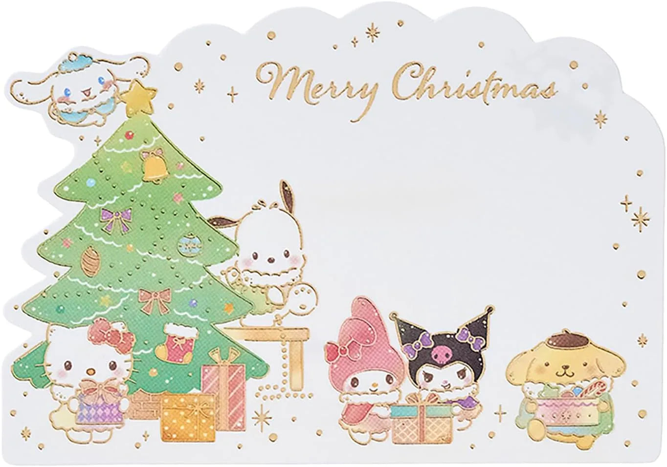 Sanrio Christmas Mini Message Card with Characters and Ornaments Pack JXMN 10-5 Vendor