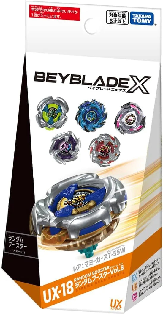 Takara Tomy Beyblade X UX-18 Random Booster Vol 8 Toy Launcher
