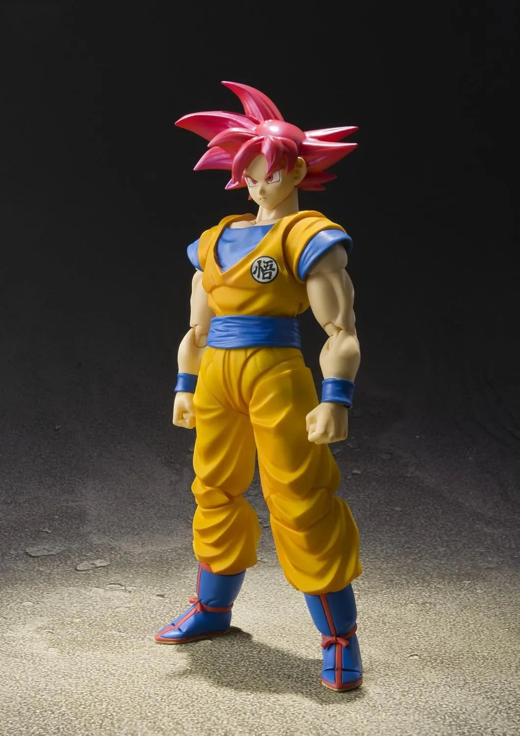 Tamashii Nations DBZ Son Goku Super Saiyan God Red Hair Figure 14cm