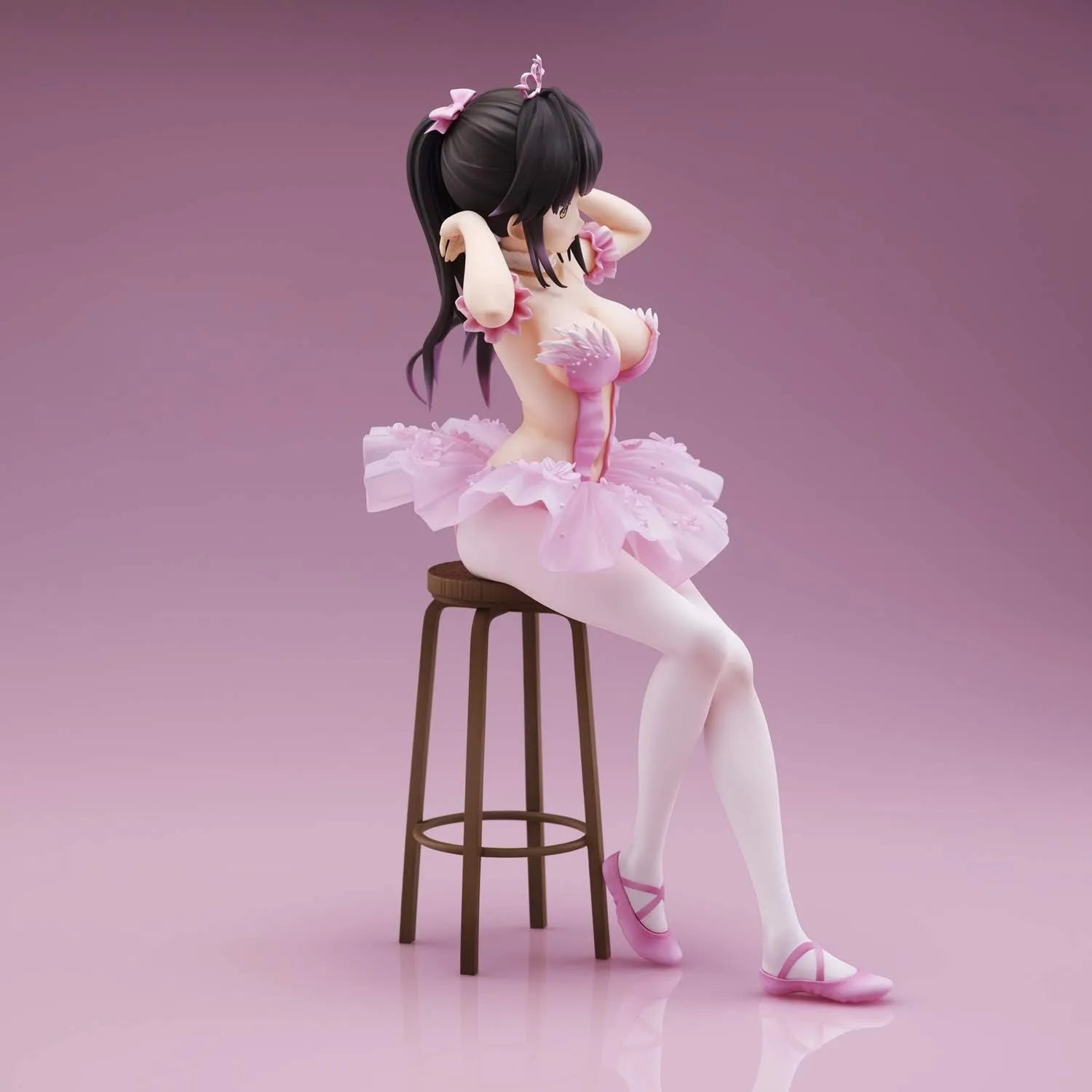 Union Creative Flamingo Ballet Ponytail Child Figure PVC ABS